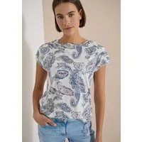 CECIL T-Shirt mit gerafften Ärmeln