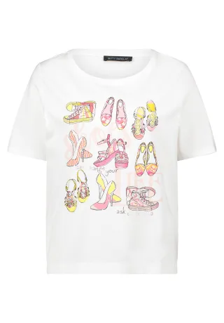 Betty Barclay - Basic Shirt patch cream/rosé - Gr. - 40