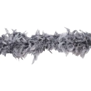 Federboa, grau, 90 g, 1,80 Meter