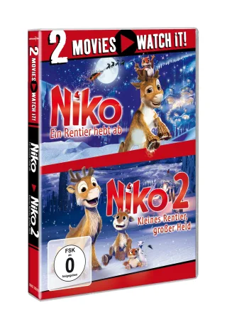 Niko - Ein Rentier hebt ab / Niko 2 - Kleines Rentier großer Held [2 DVDs]