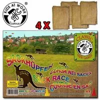 Corvus Experimentierkasten Sackhüpfen, 4 Säcke