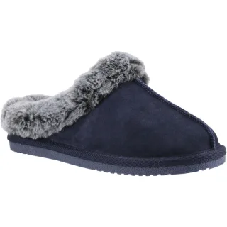 Hush Puppies Amara Wildleder Damen Hausschuhe in Marineblau