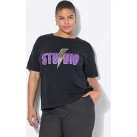 Studio Untold T-Shirt T-Shirt oversized Leo-Blitz Halbarm