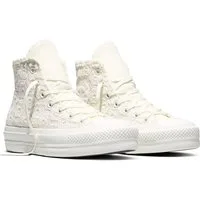 Converse CHUCK TAYLOR ALL STAR LIFT PLATFORM CROCHET Sneaker für sportlichen Look im Alltag, mit Gummilaufsohle, sportlicher Stil