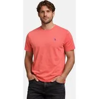 U.S. Polo Assn. T-Shirt USCaaleb – Herren Basic mit Rundhalsausschnitt 100 % Baumwolle mit weicher Haptik und leichtem Tragegefühl