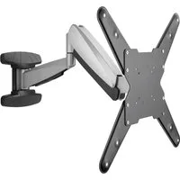 Schwaiger TV-Wandhalterung 719444, (bis 55 Zoll, neigbar, schwenkbar, drehbar, bis 30kg, bis 400x400mm, integrierte Kabelführung, schwarz)