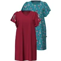 Ulla Popken Bigshirt Bigshirts 2er-Pack Paisley V-Ausschnitt