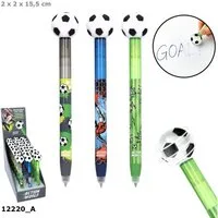 Depesche Spiel Action World Radierbarer Gelstift Fußball – 1 Stift, Design zufällig