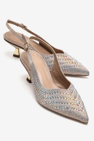Royale Verzierter Kitten-Heel-Pumps