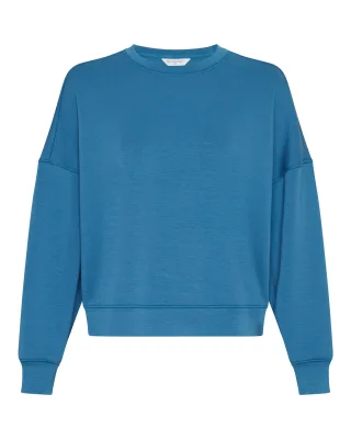 msch copenhagen - MSCHDalvina Ima Q Sweatshirt vallarta blue - Gr. - S/M