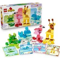 LEGO® Wir Bauen Tiere (10472), LEGO DUPLO Town Konstruktionsspielsteine, (94 St), Made in Europe