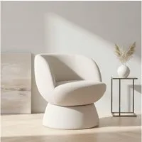 OTTO home Drehsessel ZAZZA Lese-Sessel, TV-Sessel, Loungesessel, 360° drehbar, feiner Struktur-Bezug