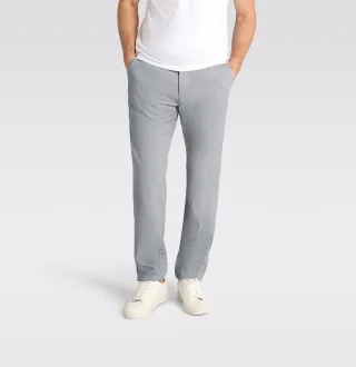 MAC - MAC JEANS - Lennox Sport, Linen Stretch grau - Gr. - 32