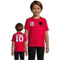 Blondie & Brownie T-Shirt Kinder Albanien Albania Sport Trikot Fußball Weltmeister WM Europa EM