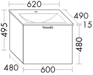 Burgbad Glas-WT+WTU Sys30 PG3 Diago Anthrazit Solid Matt/Weiß, SHAM062F3358A0070 SHAM062F3358A0070