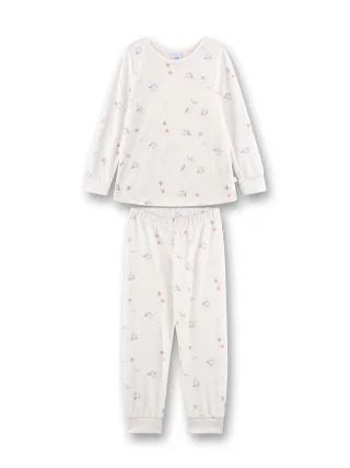 Sanetta - Schlafanzug lang white pebble - Gr. - 104