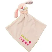 Nici Schmusetuch My First NICI, Schmusetuch mit Kuscheltier Hase, Kuschelige Träume, mit aufgestickter Botschaft