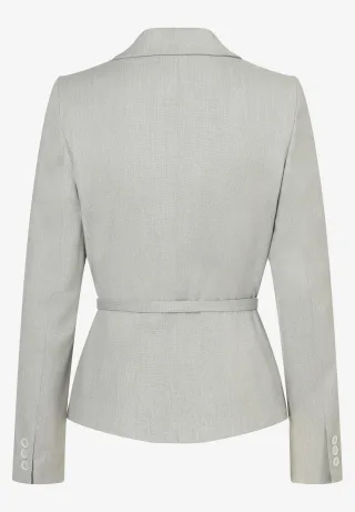MORE & MORE - Blazer mit Gürtel grau - Gr. - 42
