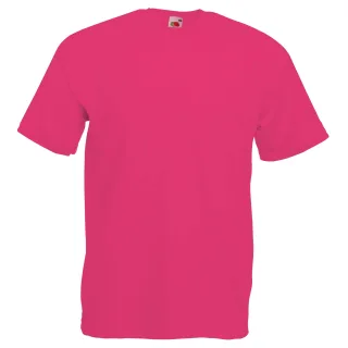 Fruit Of The Loom Herren Kurzarm T-Shirt (Fuchsienfarbig)
