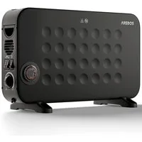 Arebos Konvektor 2000 W 3 Heizstufen, Sensorgesteuert integriertes Thermostat, Überhitzungsschutz, LCD-Display Timer mobiles Heizgerät