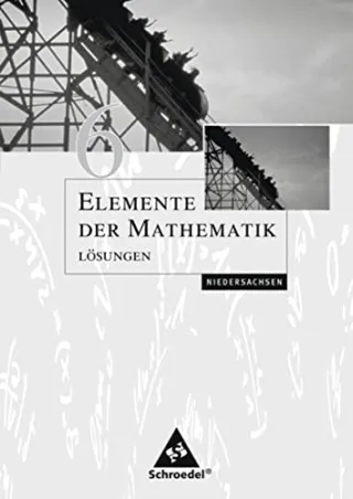 Elemente der Mathematik Ausgabe 2004. 6. Schuljahr. Lösungen. Bremen Hamburg Niedersachsen