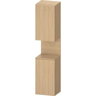 Duravit Qatego Hochschrank QA1346R30300010 40x36x1760cm, 2 Türen, Nischenbeleuchtung, Anschlag rechts, Eiche Natur