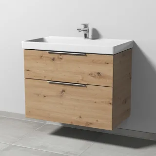 Sanipa 3way Waschtischunterbau zu Villeroy & Boch Avento Waschtisch mit 2 Auszügen, Eiche Natural-To UM62385