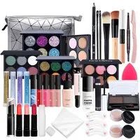 KINSI Make-up Set Make-up Set 37-teiliges Einsteiger Schminkset, Schminkset geschenkset, 37-tlg., Leichtes Schminkset Komplettset, Must Have Set für Makeup-Trägerinnen