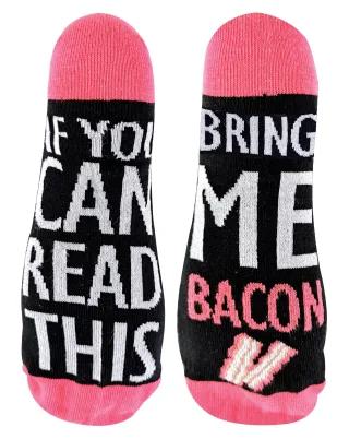 Wenn Sie diese Socken lesen können, bringen Sie mir Socken mit Speck