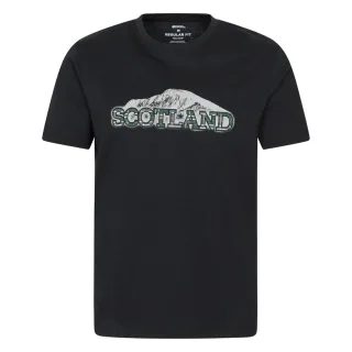 Mountain Warehouse - "Scotland" T-Shirt für Herren, kurzärmlig (Schwarz)