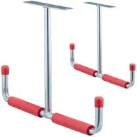 relaxdays Deckenhalter 4 x Deckenhaken für Garage, (2-teiliges Deckenhaken-Set, 2-St., 2er-Set)