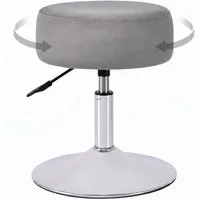 Duhome Hocker (428), Drehhocker Sitzhocker Rund Rollhocker Schminkhocker Höhenverstellbar