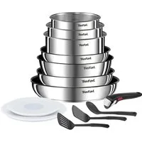 Tefal Topf-Set Tefal L897DS04 Ingenio Emotion Kochgeschirr, 13-teilig, Edelstahl, (13-tlg)