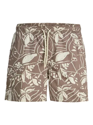 JACK&JONES - JPSTMAUI JJSWIM VINTAGE AOP AKM deep taupe - Gr. - M
