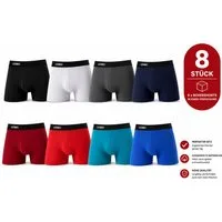Jean&Pardian Boxershorts Uomo Retro Boxershorts 8er Pack aus 95% Baumwolle (8-St., 8er Pack)