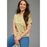 Laura Scott CURVE T-Shirt Große Größen casual Stil, Figurumspielende Passform, geblümt