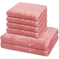 ROSS Handtuch Set Stoneline, Frottee (Spar-Set, 6-St), 4 X Handtuch 2 X Duschtuch im Set - Baumwolle - Saugstark