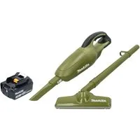 Makita Akku-Handstaubsauger DCL 180 FO Akku Staubsauger 18 V 0,65 l Olive Outdoor Adventure Serie
