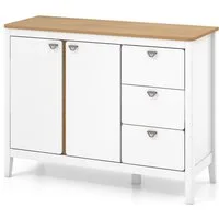 KOMFOTTEU Sideboard, Buffetschrank Küchenschrank mit Schubladen & Schrank