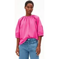 Armedangels Kurzarmbluse POPLIN BALLOON Bluse aus 100% Bio-Baumwolle Loose Fit