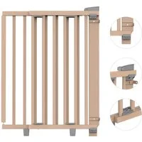 Geuther Türschutzgitter Oris zum Bohren 58-133 cm Natur, Barrierefreier Durchgang - für Erwachsene leicht zu öffnen