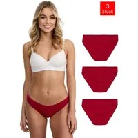 Tazzio Slip 3er-Pack Damen Slip F941 (Packung, 3-St., 3er-Pack) Nahtlose Verarbeitung - keine sichtbaren Linien unterm Outfit