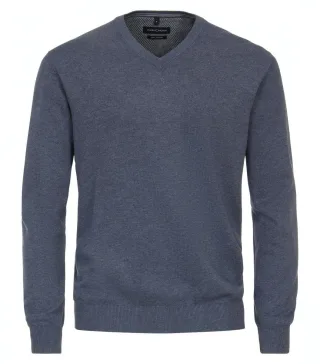 CASAMODA - Pullover mit V-Ausschnitt blau - Gr. - XL