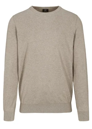 COMMANDER Finest Clothing - Rdh.-Pullover , 1/1 Arm dry sand mel. - Gr. - XL