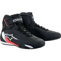 Alpinestars Alpinestars Sektor Motorradschuhe schwarz / weiß / fluo-rot Motorradstiefel (Packung, Antistatische und Öl- und Benzinfeste Sohle) motorradschuhe für herren