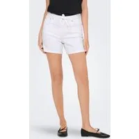 ONLY Jeansshorts ONLGIANNA MW BELTED SHORTS AZG DNM NOOS Baumwollmischung, regular fit, Regular Waist