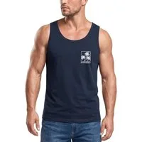 Neverless Tanktop Tanktop Herren mit Grafik-Print - Design Logo Palmen - Trägershirt mit Print