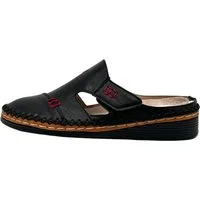 Nowaland Bequeme Damen-Pantolette mit Klettverschluss und Ziernähten Pantolette Leichte Sohle · Klettverschluss · Weiche Innensohle