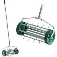 Spetebo Rasenlüfter Spetebo, 44 cm Arbeitsbreite, (Anzahl, 1-tlg., 44 x 22 cm), Handvertikutierer rollend mit Nagelzinken