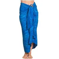 PANASIAM Sarong Pareo Tuch aus Viskose - blickdichtes Unisex Strandtuch & Wickelkleid, Viskose, in Größe L & XL - Wickelrock oder Bikini Cover-up für Damen & Herren